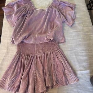 QUEEN OF SPARKLES Lavender Top and Shorts Set
